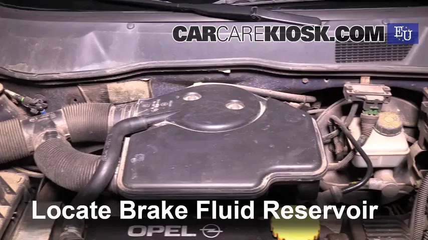 1999 Opel Astra Elegance 1.6L 4 Cyl. Brake Fluid Add Fluid
